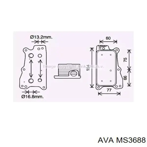 Масляный радиатор MS3688 AVA