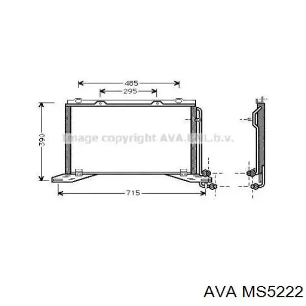MS5222 AVA радиатор кондиционера