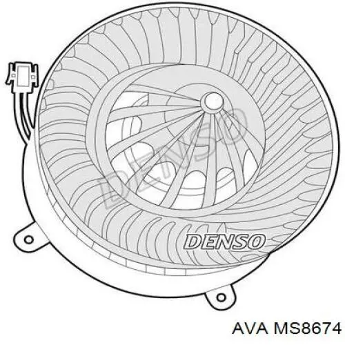 Вентилятор печки MS8674 AVA