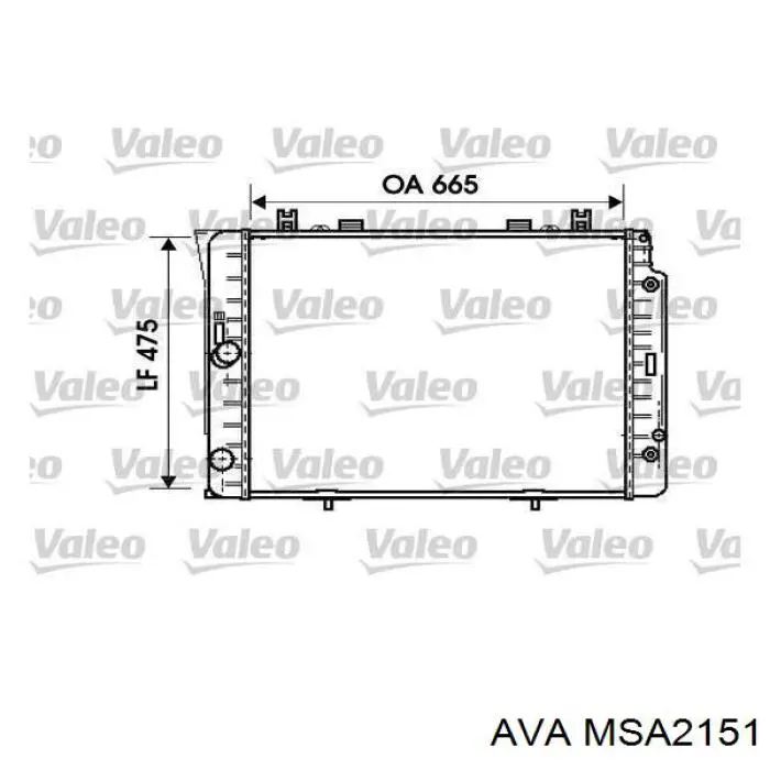 Радиатор MSA2151 AVA