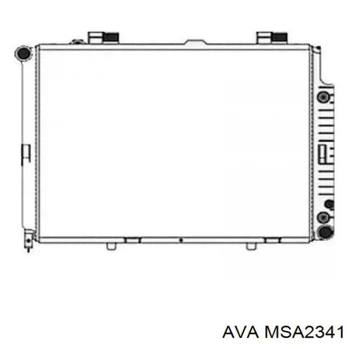 Радиатор MSA2341 AVA