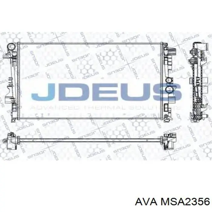MSA2356 AVA Радиатор основной