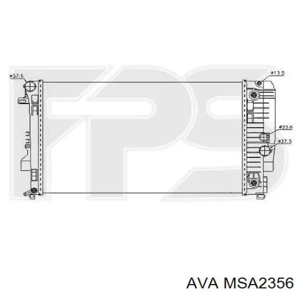 MSA2356 AVA Радиатор основной