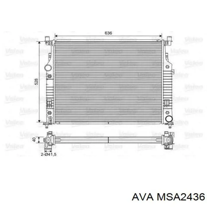 Радиатор MSA2436 AVA