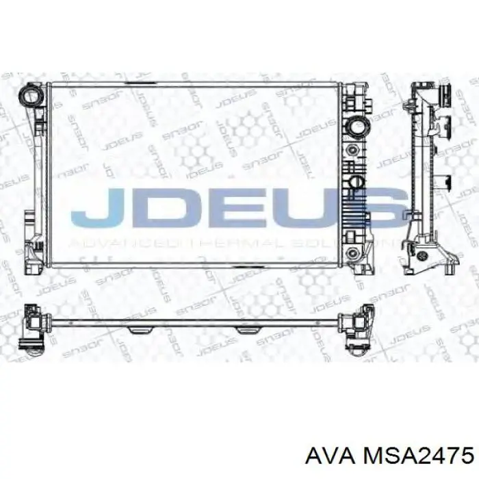 Радиатор охлаждения AVA MSA2475