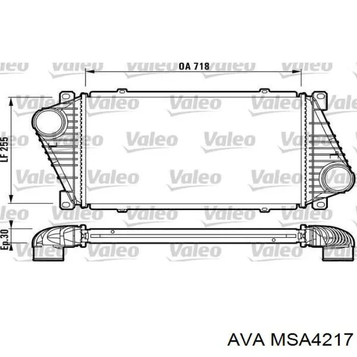 Система охлаждения наддувочного воздуха AVA MSA4217 цена, от 74.37 USD