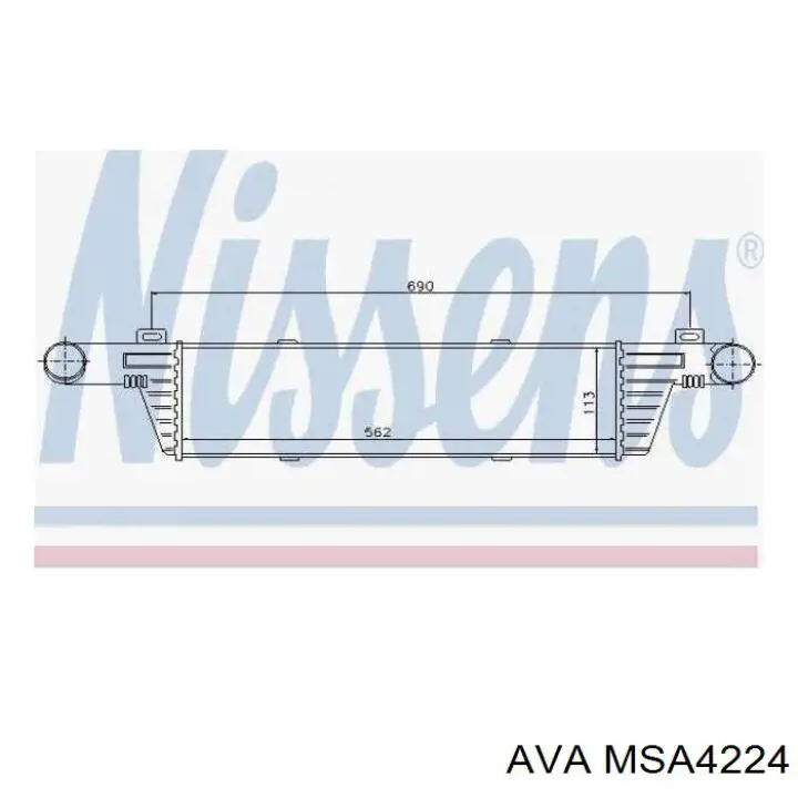Система охлаждения наддувочного воздуха AVA MSA4224 цена, от 70.94 USD