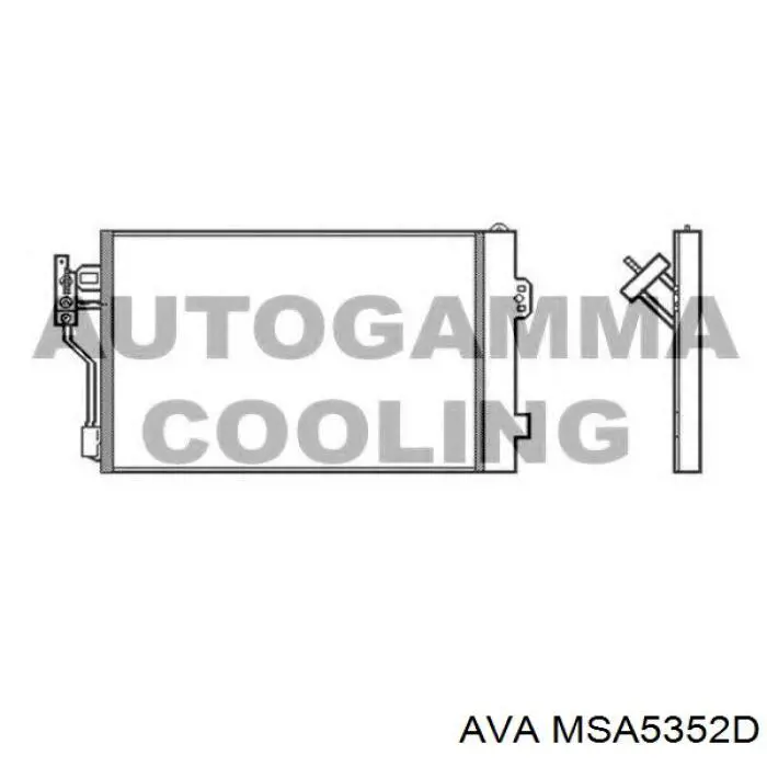 Купить MSA5352D AVA Радиатор системы охлаждения кондиционера