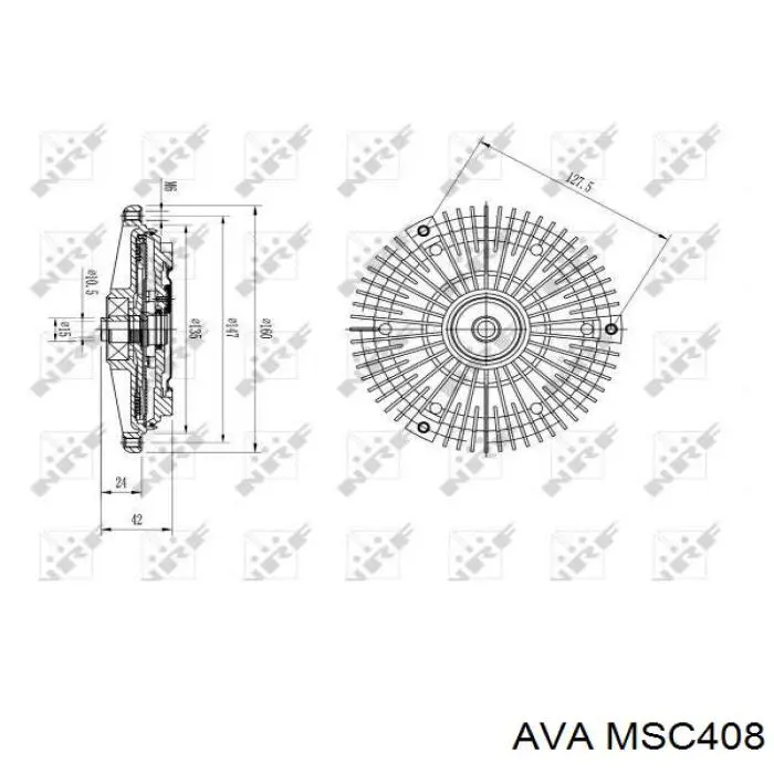 MSC408 AVA Гидромуфта привода вентилятора