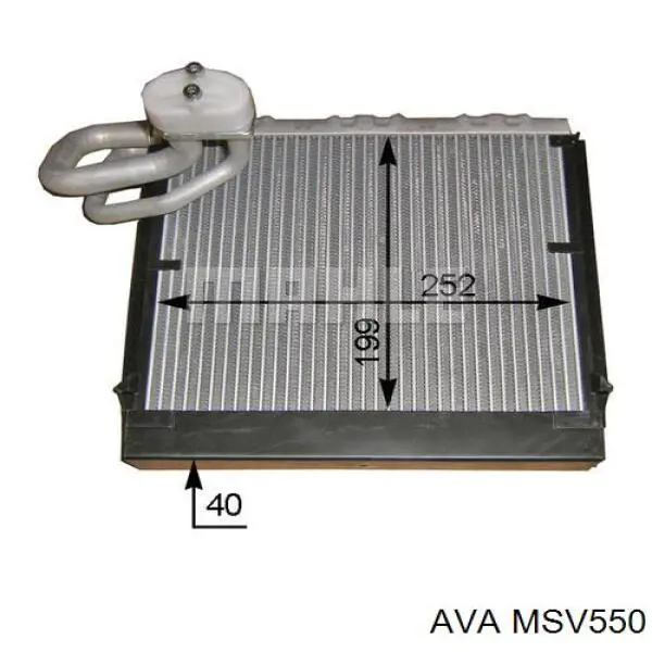 Испаритель кондиционера KTT150053 Thermotec