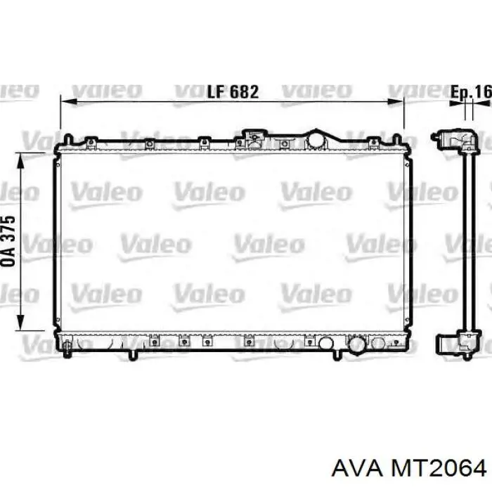 Радиатор MT2064 AVA