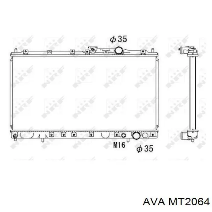 Радиатор MT2064 AVA