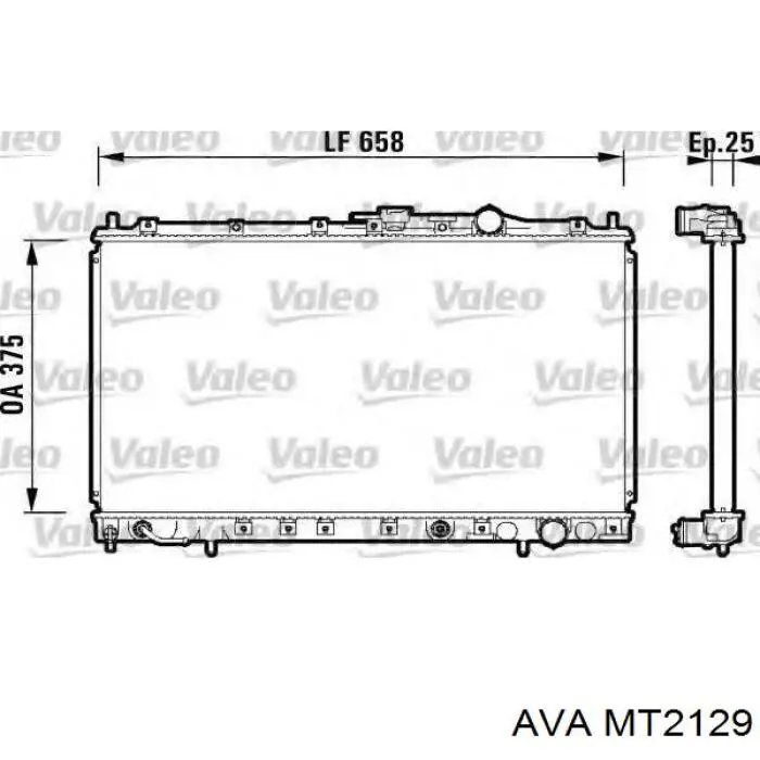 Радиатор MT2129 AVA