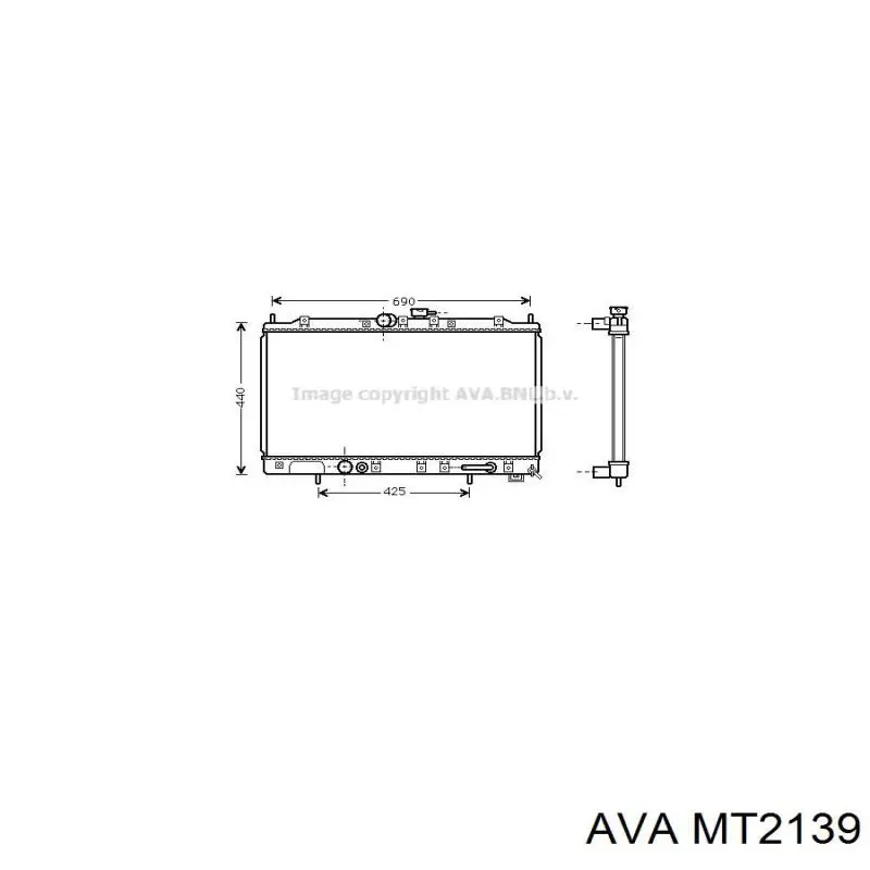 Радиатор MT2139 AVA