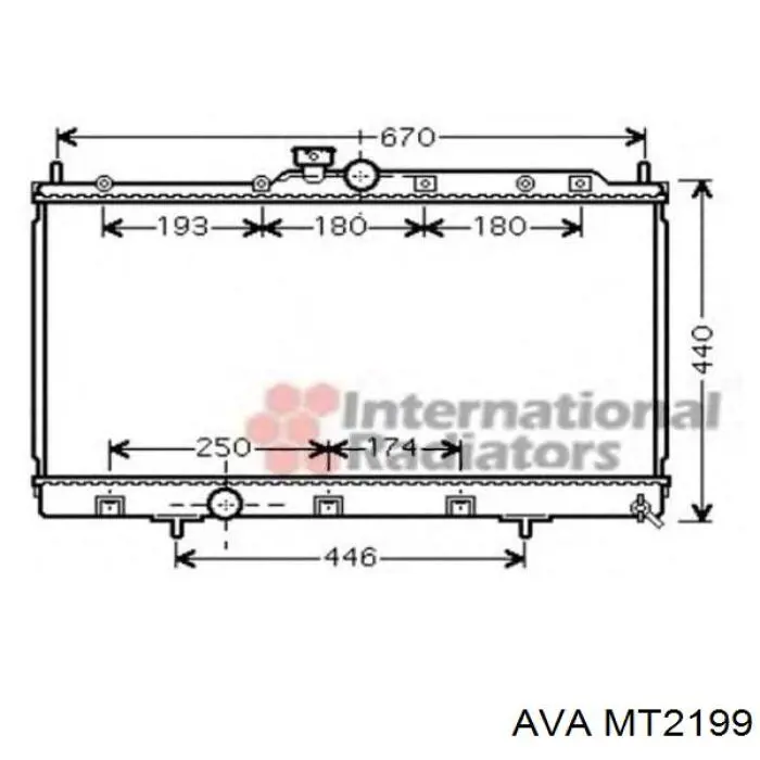 Радиатор MT2199 AVA