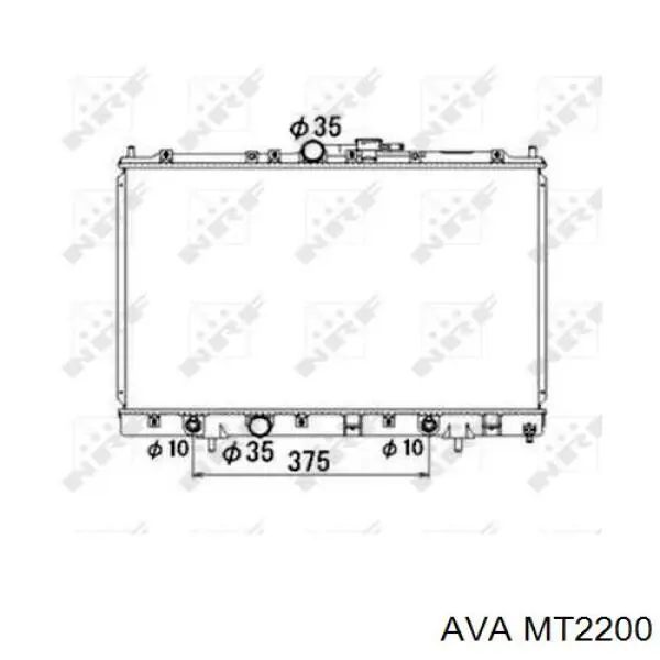 MT2200 AVA Радиатор основной