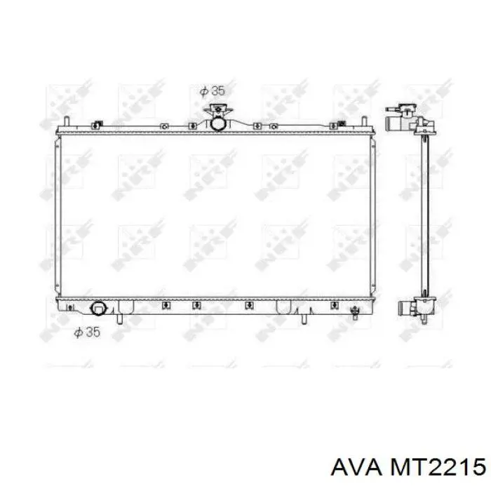 Радиатор MT2215 AVA