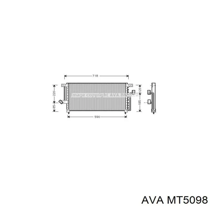 Радиатор кондиционера MT5098 AVA