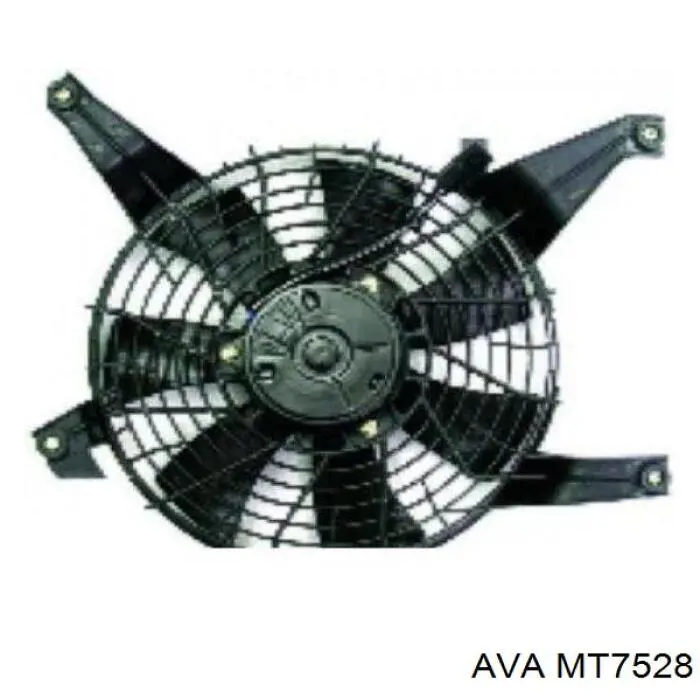 MT7528 AVA диффузор радиатора кондиционера, в сборе с крыльчаткой и мотором