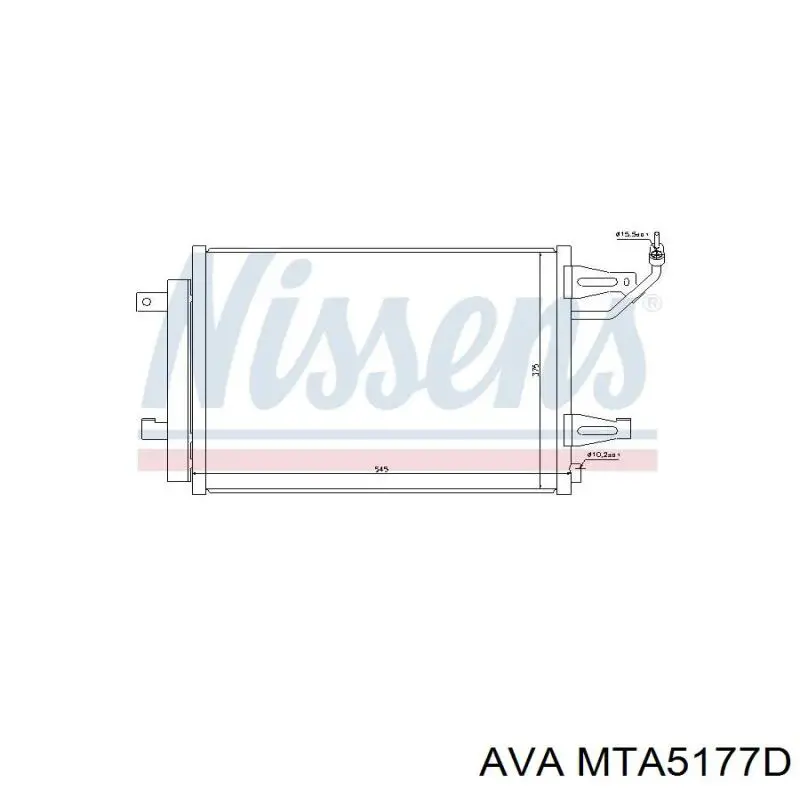Радиатор кондиционера MTA5177D AVA