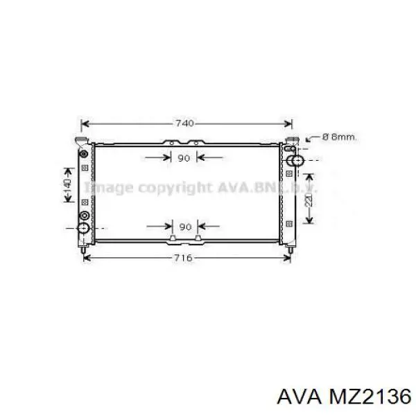 Радиатор MZ2136 AVA