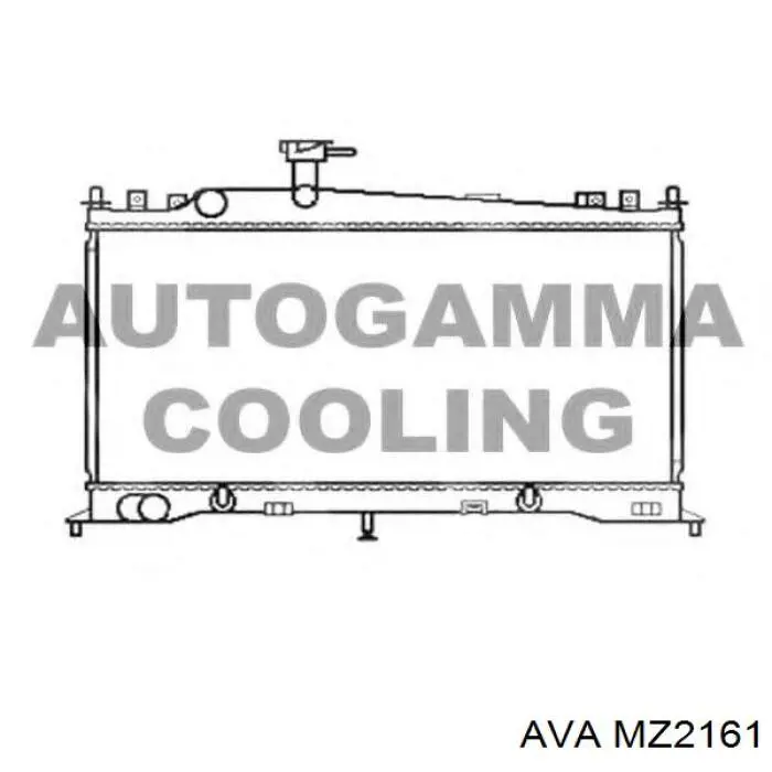 Радиатор охлаждения двигателя AVA MZ2161 цена, от 107.66 USD