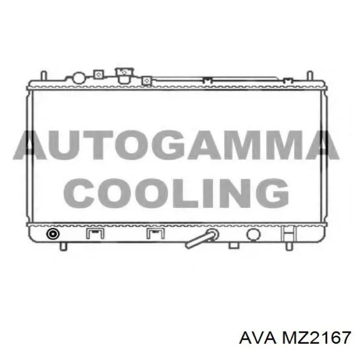 Радиатор охлаждения двигателя AVA MZ2167 цена, от 95.94 USD