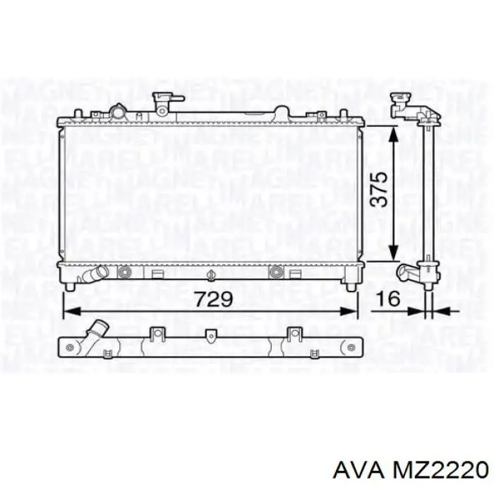 L51615200C Mazda Радиатор основной