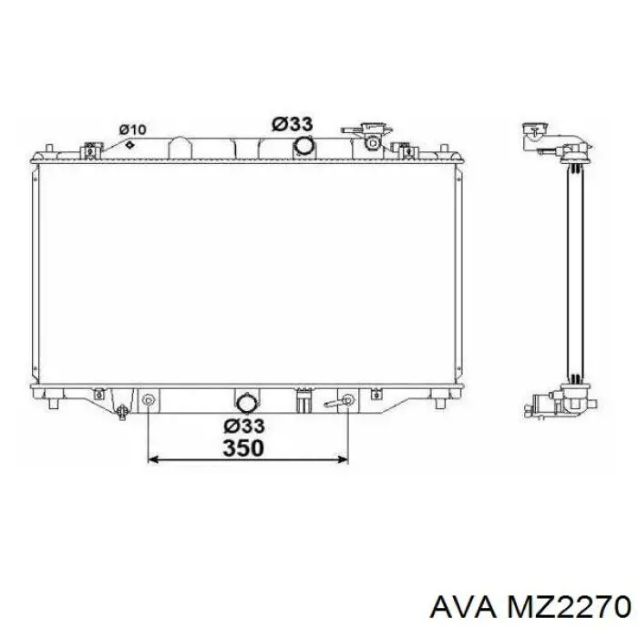 Радиатор MZ2270 AVA