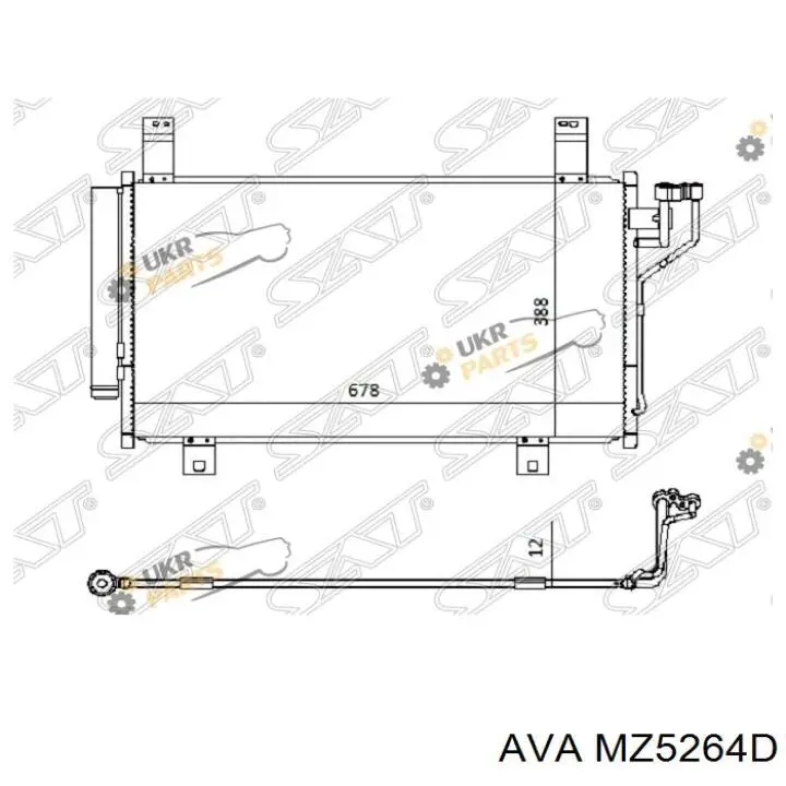 Радиатор кондиционера MZ5264D AVA