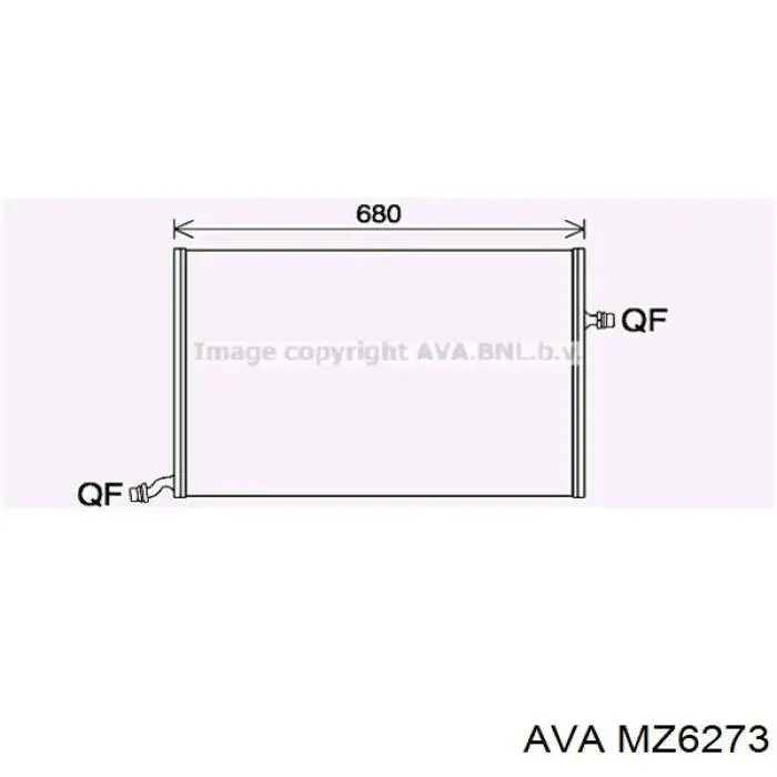 Радиатор печки (отопителя) AVA MZ6273 цена, от 48.23 USD