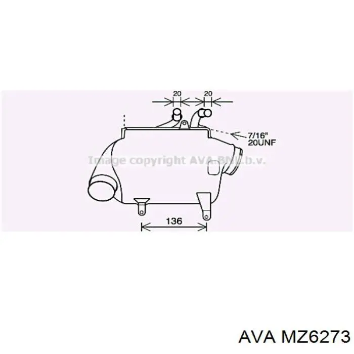 Купить MZ6273 AVA Радиатор печки