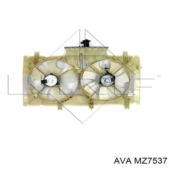 MZ7537 AVA Диффузор радиатора охлаждения в сборе с мотором