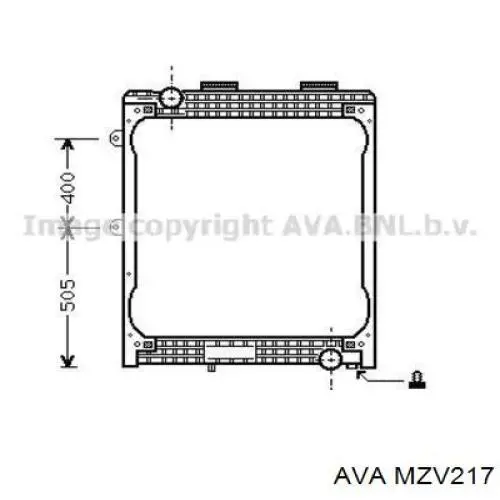 Радиатор испарителя кондиционера AVA MZV217 цена, от 14.06 USD