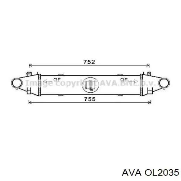  Радиатор Opel Rekord 
