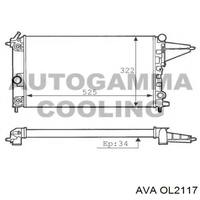 OL2117 AVA радиатор