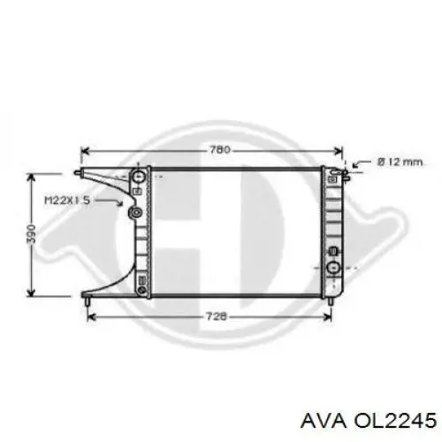 Радиатор охлаждения Polcar 5527080
