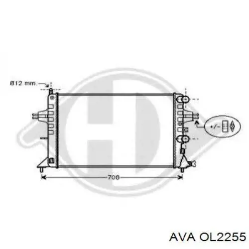 Радиатор OL2255 AVA
