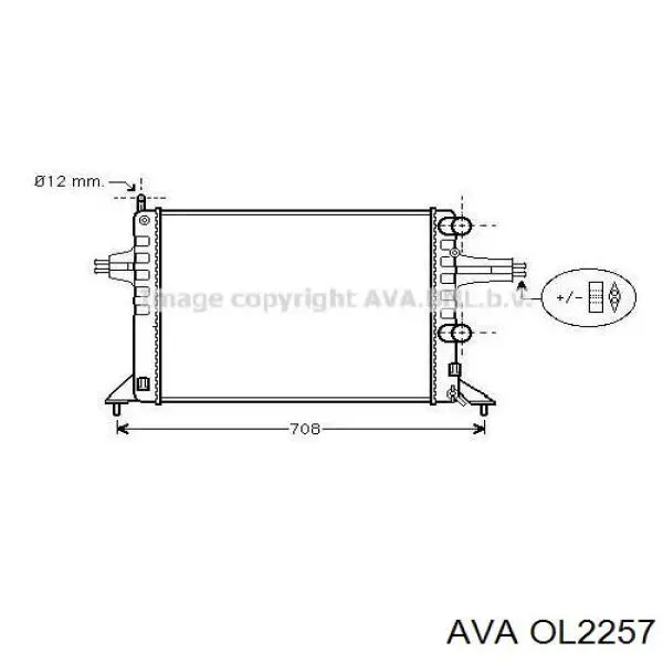 Радиатор OL2257 AVA