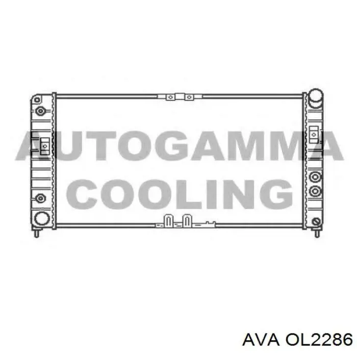 Радиатор OL2286 AVA