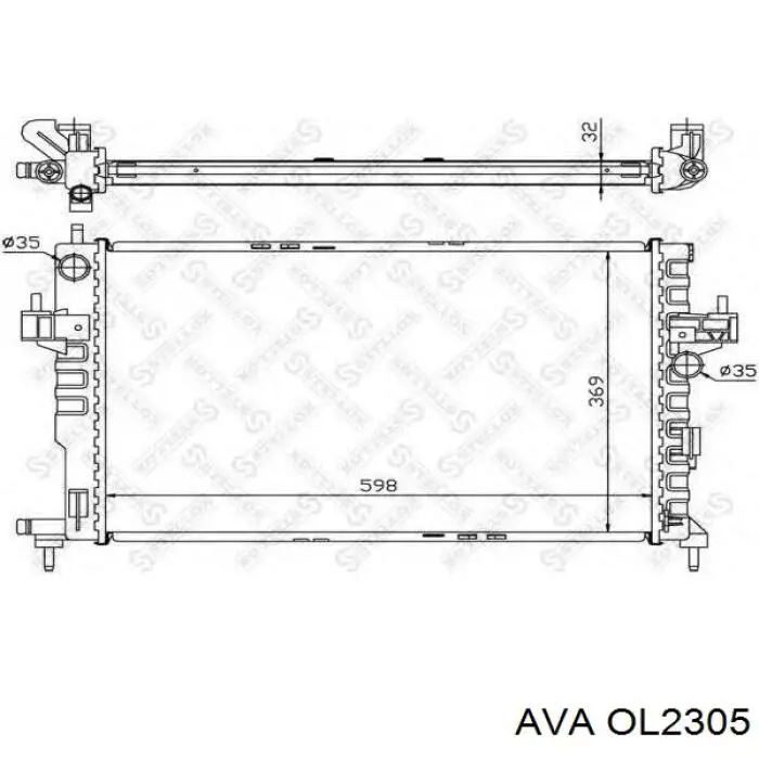 Радиатор OL2305 AVA