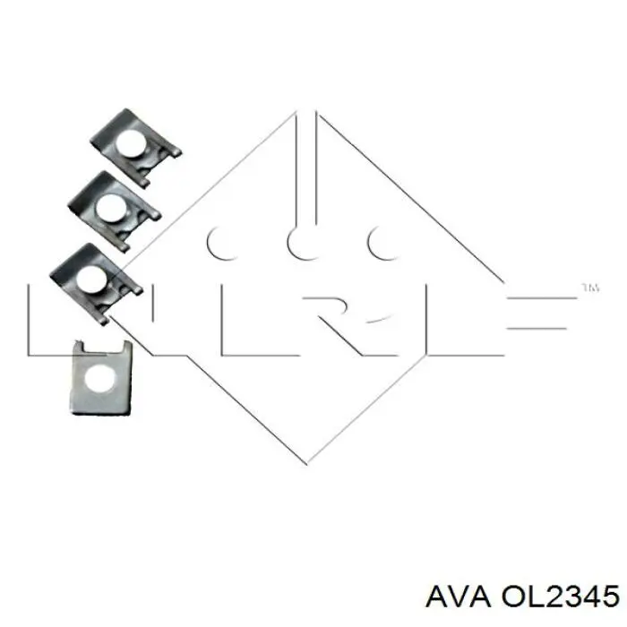 Радиатор охлаждения двигателя AVA OL2345 цена, от 86.11 USD
