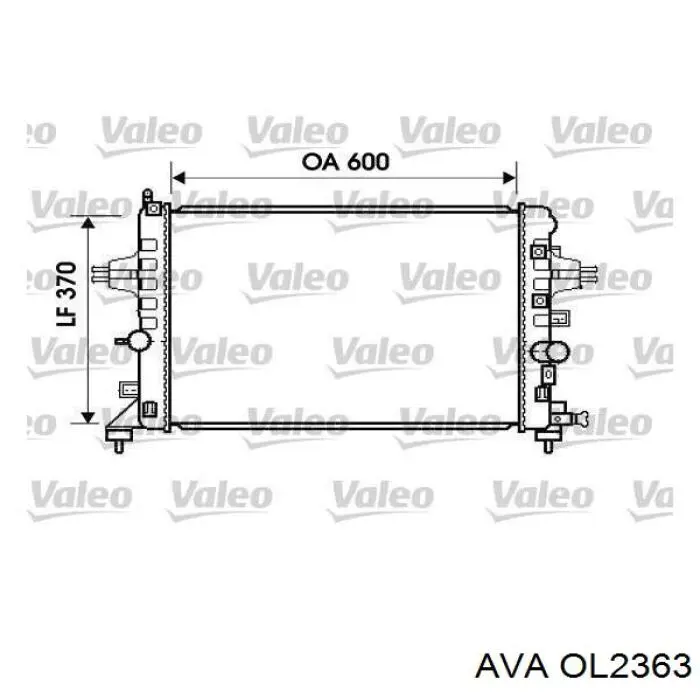 Радиатор OL2363 AVA