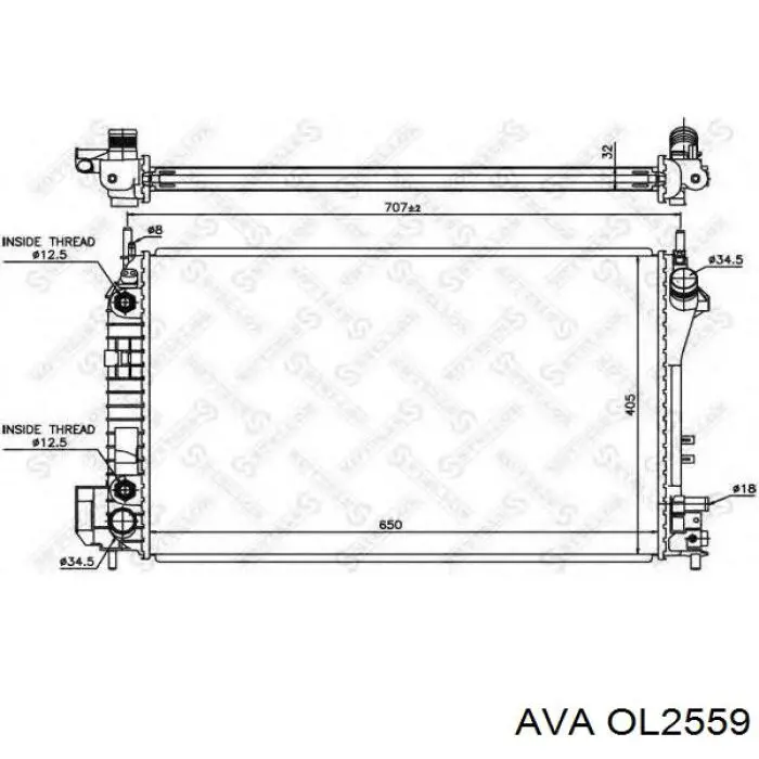 Радиатор OL2559 AVA
