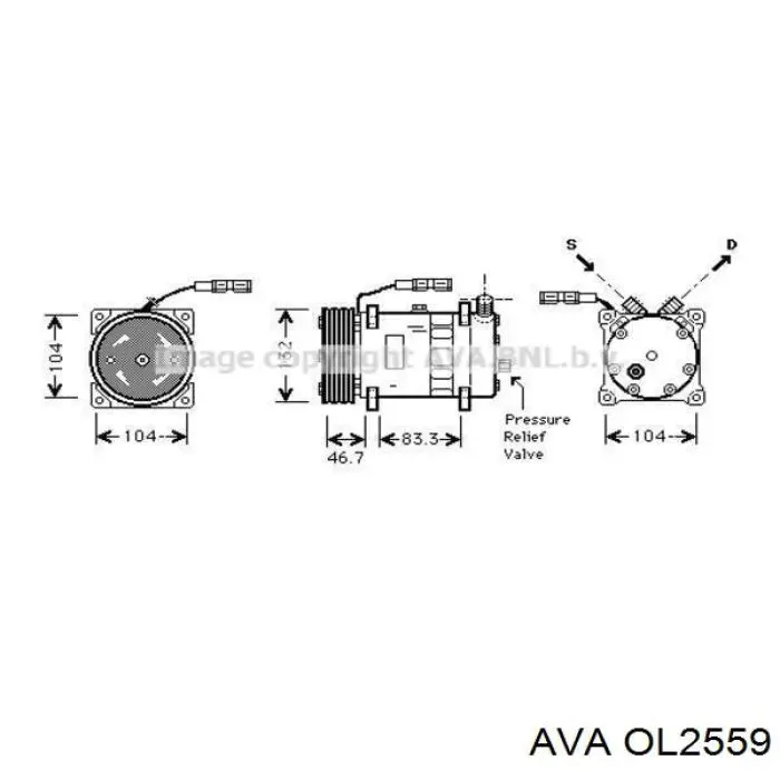 OL2559 AVA Радиатор основной