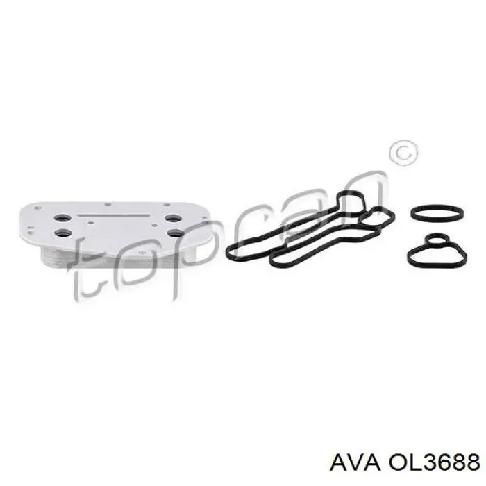 Купить OL3688 AVA Масляный радиатор охлаждения АКПП