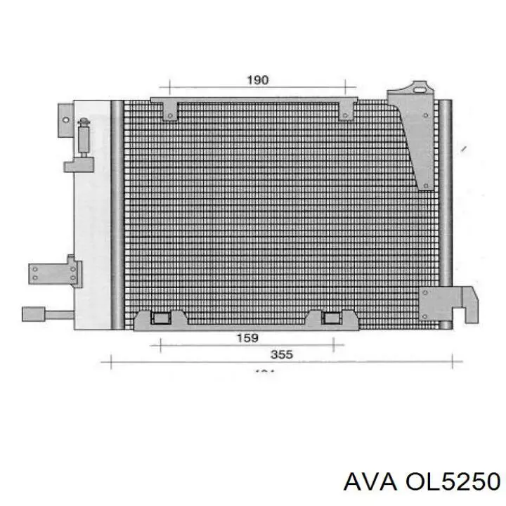 Конденсатор кондиционера AVA OL5250 цена, от 71.70 USD