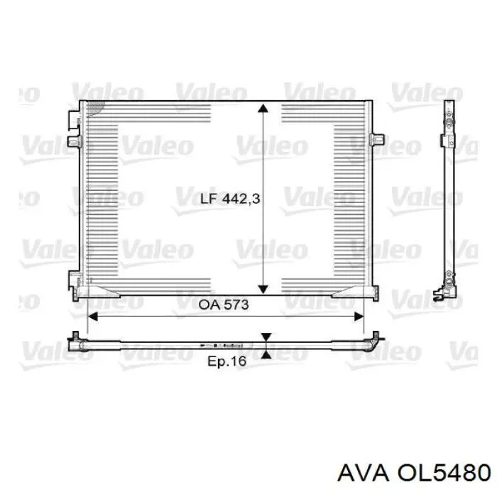 Конденсатор кондиционера AVA OL5480 цена, от 75.35 USD