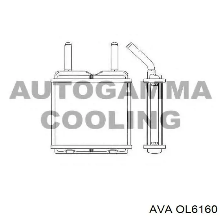 OL6160 AVA радиатор печки