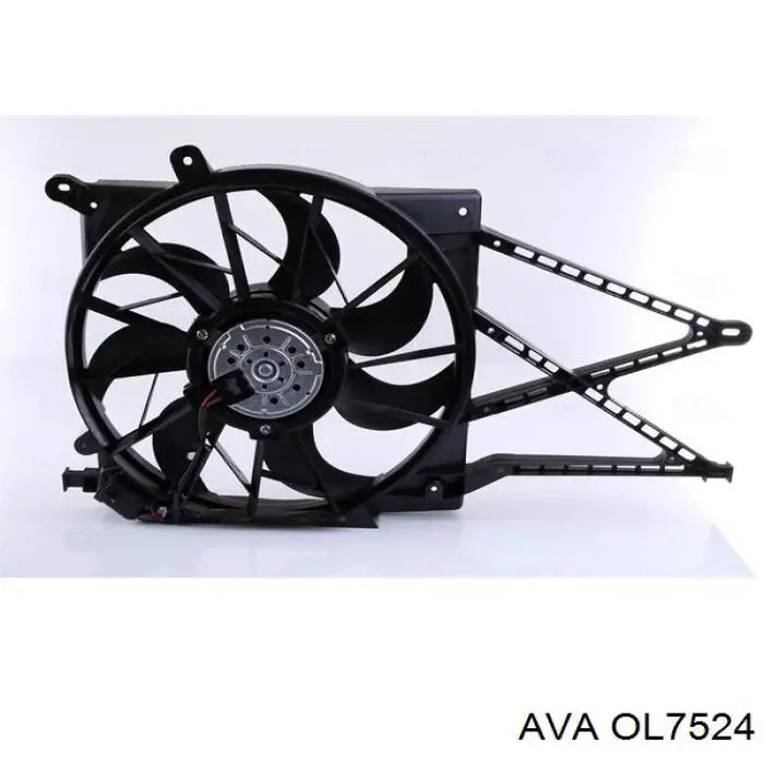 OL7524 AVA диффузор радиатора охлаждения, в сборе с мотором и крыльчаткой